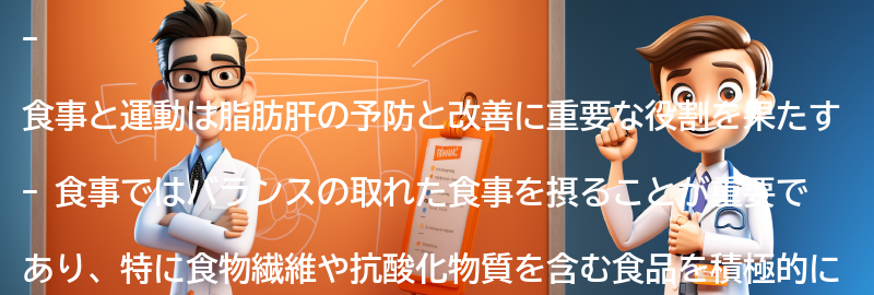 食事と運動の役割の要点まとめ