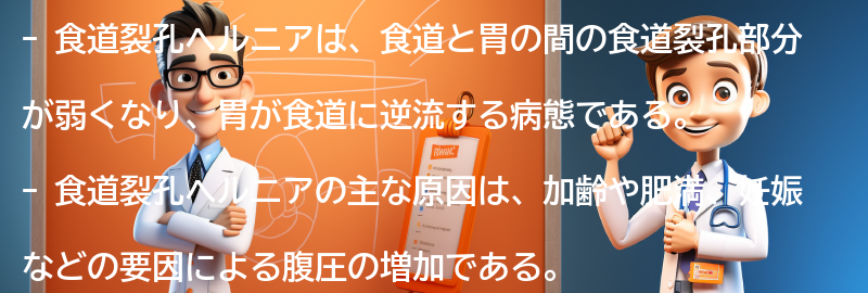 食道裂孔ヘルニアとはの要点まとめ