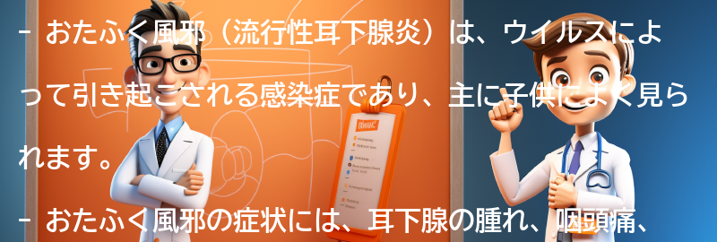 おたふく風邪（流行性耳下腺炎）とはの要点まとめ