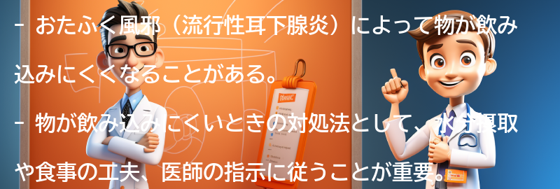 物が飲み込みにくいときの対処法の要点まとめ