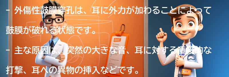 外傷性鼓膜穿孔の主な原因の要点まとめ