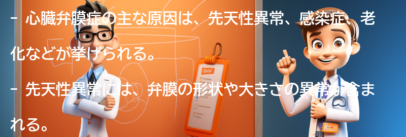 心臓弁膜症の主な原因は何ですか？の要点まとめ