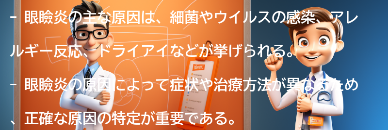 眼瞼炎の主な原因とは？の要点まとめ