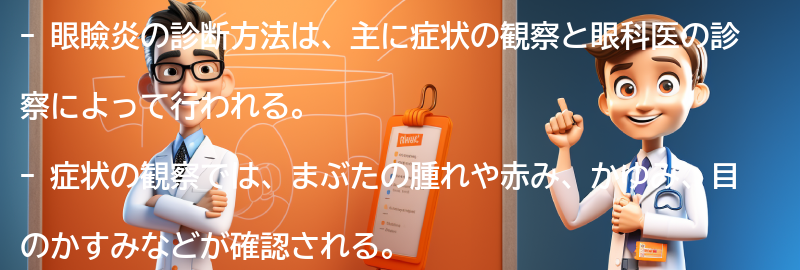 眼瞼炎の診断方法とは？の要点まとめ