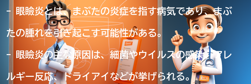 まぶたの腫れを引き起こす可能性のある病気との関連性の要点まとめ