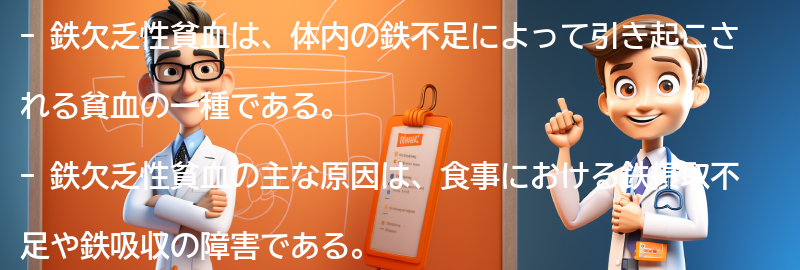 鉄欠乏性貧血と関連する注意点の要点まとめ