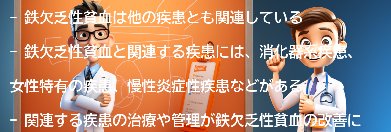 鉄欠乏性貧血と関連する他の疾患との関係性の要点まとめ