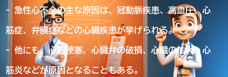 急性心不全の主な原因とは？の要点まとめ