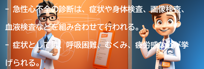 急性心不全の診断方法とは？の要点まとめ