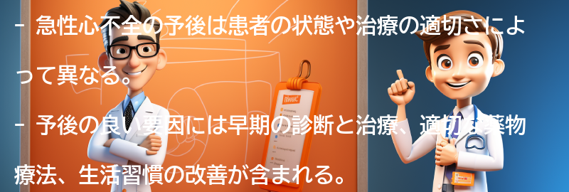 急性心不全の予後と再発のリスクについての要点まとめ