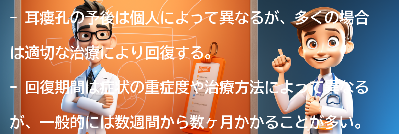 耳瘻孔の予後と回復期間の要点まとめ