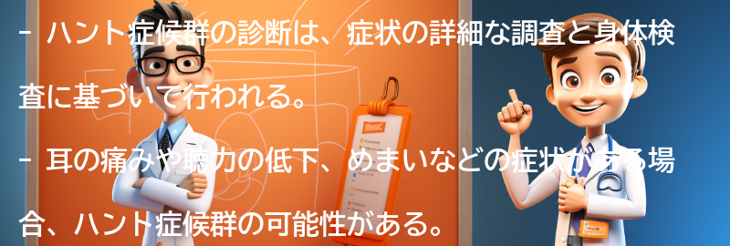 ハント症候群の診断方法の要点まとめ