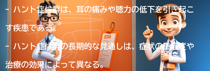 ハント症候群の長期的な見通しの要点まとめ