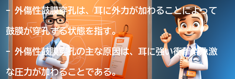 外傷性鼓膜穿孔とは何ですか？の要点まとめ