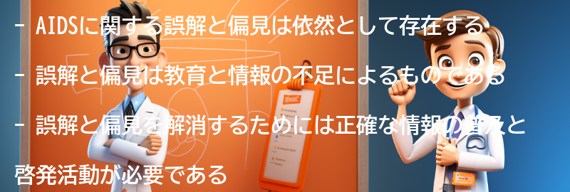 AIDSに関する誤解と偏見についての要点まとめ