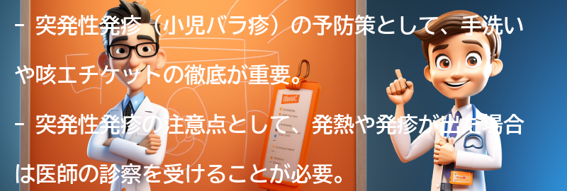 突発性発疹の予防策と注意点の要点まとめ