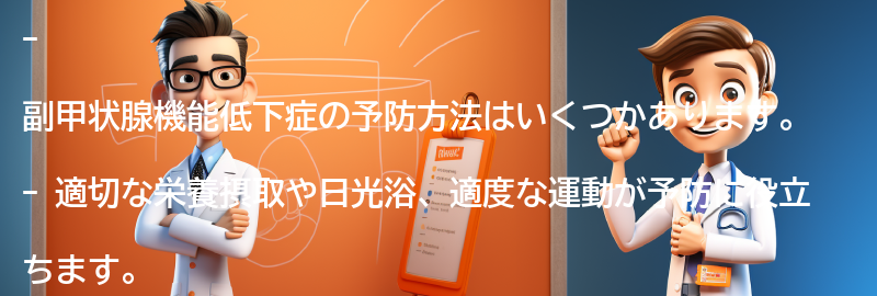 副甲状腺機能低下症の予防方法はありますか？の要点まとめ