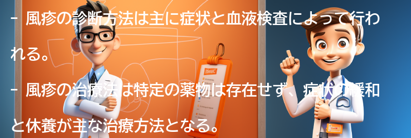 風疹の診断方法と治療法の要点まとめ