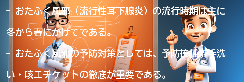 おたふく風邪の流行時期と予防対策の要点まとめ